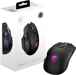Мышь MSI VERSA PRO W черный оптическая 26000dpi беспров. BT/Radio USB (S12-4301340-CLA)