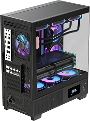 Корпус Formula Crystal E1 Floe черный без БП ATX 5x120mm 3x140mm 2xUSB3.0 1xUSB3.1 audio bott PSU