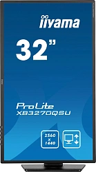 Монитор Iiyama 31.5" ProLite XB3270QSU-B1 черный IPS 16:9 HDMI M/M матовая HAS Piv 250cd 178гр/178гр 2560x1440 100Hz DP 2K USB 8.6кг