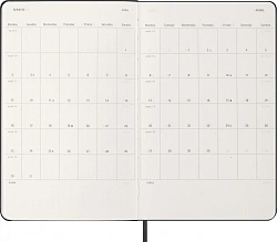 Еженедельник Moleskine CLASSIC WKLY VERTICAL Large 130х210мм 144стр. черный