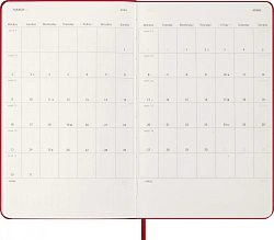 Ежедневник Moleskine CLASSIC Large 130х210мм 400стр. красный