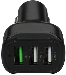 Автомобильное зар./устр. Wiiix UCC-5-3-01-QC-ANT 2.1A (QC) 3xUSB универсальное черный