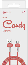 Кабель Redline Candy УТ000021994 USB (m)-USB Type-C (m) 1м красный