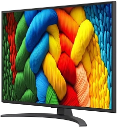 Телевизор LED LG 43" 43NANO81A6A.ARUG черный 4K Ultra HD 60Hz DVB-T DVB-T2 DVB-C DVB-S DVB-S2 USB WiFi Smart TV