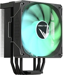Устройство охлаждения(кулер) Formula Ice Burg ARGB Soc-AM5/AM4/1200/1700/1851 черный 4-pin 17-29.66dB Al+Cu 170W 552gr Ret (ICE BURG ARPW 4P BK)