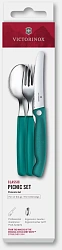 Набор столовых приборов Victorinox Swiss Classic для пикника/офиса набор из 3предм. зеленый (6.7194.3FC1)