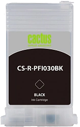 Картридж перезаправляемый струйный Cactus CS-R-PFI030BK черный (55мл) для Canon imagePROGRAF TA-20/30/TM-240/340