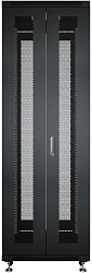 Шкаф серверный Cabeus (ND-05C-42U60/120-BK) напольный 42U 800x1200мм пер.дв.перфор.2ств. задн.дв.перфор.2-хст. 800кг черный 1100мм 2055мм IP20 сталь