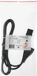 Шнур питания Lanmaster LAN-PP13/14-1.5-BK C13-С14 проводник.:3x0.75мм2 1.5м 250В 10А (упак.:1шт) черный