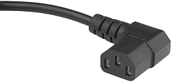 Шнур питания Hyperline PWC-IEC13A-IEC14-1.8-BK C13-С14 проводник.:3x0.75мм2 1.8м 250В 10А (упак.:1шт) черный