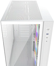 Корпус ID-Cooling View 510 белый без БП ATX 10x120mm 1xUSB3.0 audio bott PSU