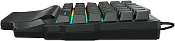 Игровой блок Оклик 701G IRON FIST черный USB for gamer LED (подставка для запястий) (1196590)