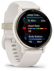 Смарт-часы Garmin Vivoactive 5 30.4мм 1.2" AMOLED корп.белый рем.белый разм.брасл.:125-190мм (010-02862-11)