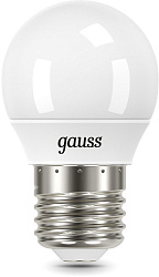 Лампа светодиодная Gauss 105102310 9.5Вт цок.:E27 шар 220B св.свеч.бел.хол. (упак.:10шт)