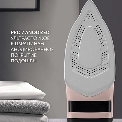 Утюг Polaris PIR 3074 SG AA 3000Вт синий/розовый