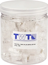 Коннектор Lanmaster (TWT-PL45-8P8C/JR100) UTP кат.5E RJ45 прозрачный (упак.:100шт)