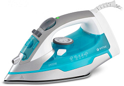 Утюг Vitek VT-1258 B 2400Вт бирюзовый/серебристый
