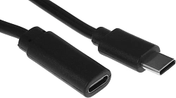 Кабель-удлинитель Buro USB Type-C (m) USB Type-C (f) 2м (BU-EXT-TYPEC-2M) черный