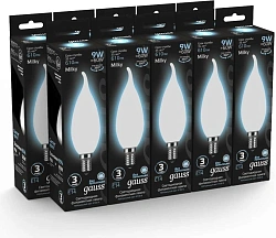 Лампа светодиодная Gauss Filament 104201209 9Вт цок.:E14 (упак.:1шт)