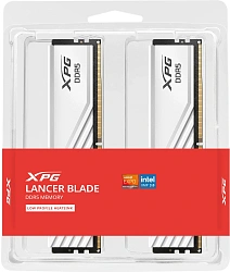 Память DDR5 2x16GB 6000MHz A-Data AX5U6000C3016G-DTLABWH XPG Lancer Blade RTL Gaming PC5-48000 CL30 DIMM ECC 288-pin 1.35В kit dual rank с радиатором Ret