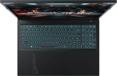 Ноутбук Gigabyte G6 Core i7 13620H 16Gb SSD512Gb NVIDIA GeForce RTX4050 6Gb 16" IPS FHD+ (1920x1200) без ОС black WiFi BT Cam (MF-H2KZ893KD)