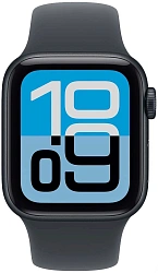 Смарт-часы Apple Watch SE 3 2025 A3325 44мм OLED корп.темная ночь Sport Band рем.темная ночь разм.брасл.:M/L (MEHQ4LW/A)