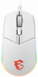 Мышь MSI Clutch GM11 белый оптическая 5000dpi USB 5but (S12-0401970-CLA)