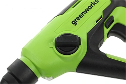 Перфоратор Greenworks GD24SDS1 патрон:SDS-plus уд.:1.2Дж аккум. (кейс в комплекте)