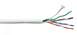 Кабель информационный Lanmaster LAN-5EUTP-LSZH-WH кат.5E UTP 4 пары 24AWG LSZH внутренний 305м белый