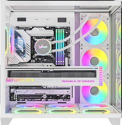 Корпус Formula Crystal Z9 белый без БП ATX 7x120mm 2xUSB3.0 audio bott PSU