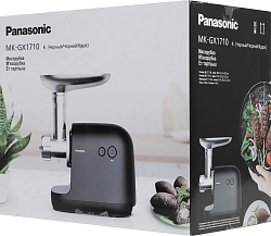 Мясорубка Panasonic MK-GX1710KTQ 1700Вт черный/серебристый