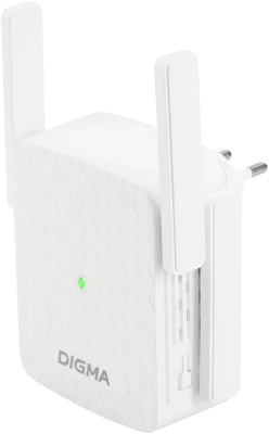 Повторитель беспроводного сигнала Digma D-WR400 AC1200 10/100BASE-TX/Wi-Fi белый
