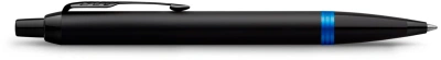 Ручка шариков. Parker IM Vibrant Rings K315 (2172941) Marine Blue PVD M син. черн. подар.кор.