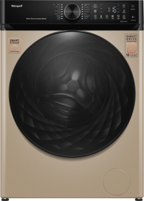 Стиральная машина Weissgauff WM 59411 Direct Drive Inverter Steam Champagne класс: A+++ загр.фронтальная макс.:11кг золотистый