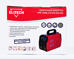 Сварочный аппарат Elitech АИС 180Д (E1703.012.00) инвертор MMA DC/TIG DC 5.4кВт