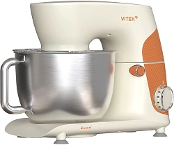 Миксер планетарный Vitek VT-PM0331 1800Вт кремовый/оранжевый