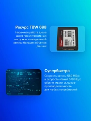 Накопитель SSD Kingspec SATA-III 1TB P3-1TB 2.5"