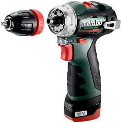 Дрель-шуруповерт Metabo Power Maxx BS BL аккум. патрон:быстрозажимной (кейс в комплекте) (601749500)