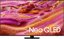 Телевизор QLED Samsung 85" QE85QN90FAUXRU Series 9 нержавеющая сталь 8K Ultra HD 120Hz DVB-T2 DVB-C DVB-S2 USB WiFi Smart TV