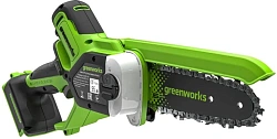 Цепная пила Greenworks GD24CS15 аккум. 600Вт 0.8л.с. дл.шины:6" (15cm) (2010107)