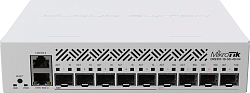 Коммутатор MikroTik CRS310-1G-5S-4S+IN (L3) 6x1Гбит/с 4x10Гбит/с 5SFP 4SFP+ 1PoE управляемый