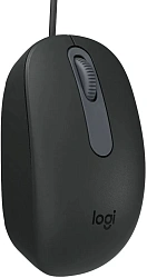 Мышь Logitech M86 черный оптическая 1000dpi USB для ноутбука (910-007661)