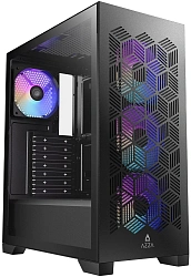 Корпус Azza AEROHEX черный без БП ATX 4x120mm 1xUSB2.0 1xUSB3.0 audio bott PSU