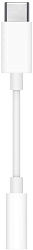 Переходник Apple MU7E2ZM/A Jack 3.5 (f)-USB Type-C (m) белый