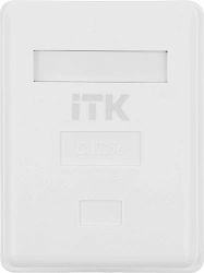 Розетка ITK CS2-1C5EU-12 настен.RJ45 1 кат.5E UTP бел.