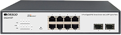 Коммутатор Origo OS2410P/120W OS2410P/120W/A1A (L2) 8x1Гбит/с 2SFP 120W настраиваемый
