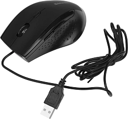 Мышь Defender Accura MM-362 черный оптическая 1600dpi USB 5but (52362)