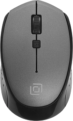 Мышь Оклик 488MW черный/серый оптическая 1600dpi беспров. USB для ноутбука 4but (1196571)