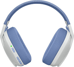 Наушники с микрофоном Logitech G435 белый/синий накладные BT/Radio оголовье (981-001077)