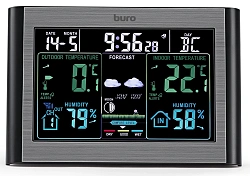 Погодная станция Buro BU-WSH114-COLOR черный